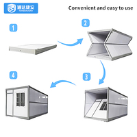 Maison conteneur sécurisée pliable et extensible de 20 pieds et 40 pieds, maisons préfabriquées avec structure préfabriquée, maison mobile de luxe, mini-maison