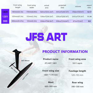 บอร์ดคาร์บอนฟอยล์รุ่นใหม่ ART 1401 ขนาด 1611 ตารางเซนติเมตร ปีกยาวพิเศษ ปีกหน้า/ปีกหลัง/ลำตัว/เสา/ฐาน/สกรู/กระเป๋าใส่ไฮโดรฟอยล์ J - Product Image 5