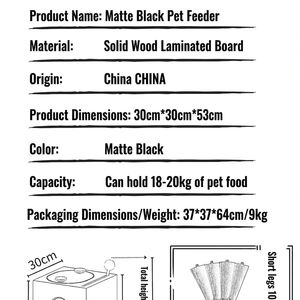 Ganhe até 80% de Desconto: Novo Comedouro Automático Premium para Cães, Preto Fosco, com Armazenamento e Tigelas Elevadas – Estação de Alimentação para Pets - Product Image 5