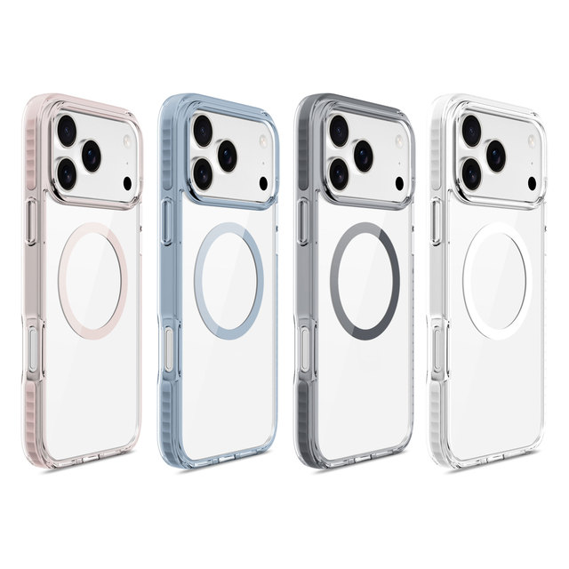 Transparent Impact Shockproof Clear TPE Magnetic Phone Case for iPhone 12 13 14 15 16 17 Pro Max