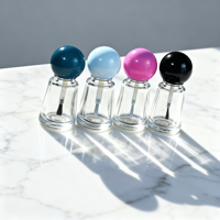 Flacon en verre vide pour vernis à ongles en gel personnalisé de 10 ml avec bouchon, pinceau et sérigraphie pour salon et kit de manucure