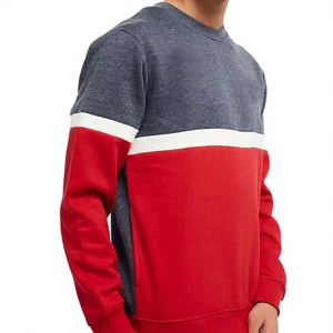 Sweat-shirt à col rond pour homme avec logo personnalisé, couleur contrastée, coupe classique, streetwear d'hiver - Product Image 3