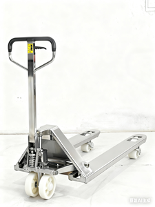 Transpaleta Manual con Certificación CE, 550x1100mm, Acero Inoxidable, Capacidad de Carga de 25t, Ruedas de Goma, Material Logístico, Gato para Paletas - Product Image 3