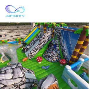 Offre Spéciale conception de <span class=keywords><strong>dinosaure</strong></span> <span class=keywords><strong>gonflable</strong></span> funcity <span class=keywords><strong>gonflable</strong></span> videur sautant aire de jeux rebondissant <span class=keywords><strong>château</strong></span> combo avec toboggans pour les enfants - Product Image 2