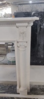 Ensemble de cheminée en pierre, fabrication directe d'usine, design personnalisé, livraison rapide