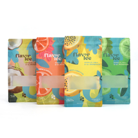Op maat gemaakte transparante staande pouch 1kg full colour ijsvoedsel verpakking met hersluitbare ritssluiting bedrukte bulk verpakking