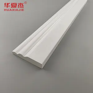Factory custom baseboard high quality skirting pvc white building material decorative