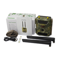 Caméra de chasse GPS 4G d'extérieur, CMOS 12MP, infrarouge 1080P FHD, IP67, étanche, résistante aux intempéries, alimentée par batterie