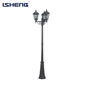 Классический уличный фонарь в европейском стиле из алюминия с дистанционным управлением, водонепроницаемый светодиодный столб для сада, винтажные садовые уличные фонари - Product Image 6