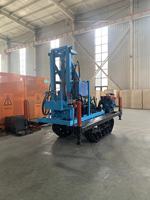 Foreuse rotative hydraulique diesel haute vitesse 260m montée sur chenilles, prix usine Chine