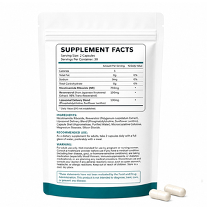 Capsules de Nicotinamide Riboside Liposomales - Antioxydant et stimulant énergétique pour la défense contre le vieillissement - Product Image 4