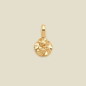 Colliers de mode étanches en acier inoxydable avec pendentif Fleur de décembre, chaîne lâche DIY de base, électroplaqués sous vide en four - Product Image 6