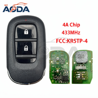 Llave Inteligente para Auto 433MHz 4A Chip 72147-3A0-A01 FCC ID KR5TP-4, Sistema de Entrada sin Llave para Honda Accord CR-V HRV Pilot Civic