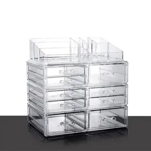 3-Tier Cabinet Small Acryl Aufbewahrung sbox Divides Storage Organizer für kosmetische Werkzeuge Lippenstift Kunststoff Schublade