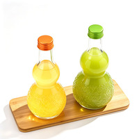 Offre Spéciale – Bouteilles en Verre Transparent en Forme de Gourde 250ml 350ml 500ml – Emballage Vide pour Boissons, Tequila, Brandy, Vin – Bouchon à Vis