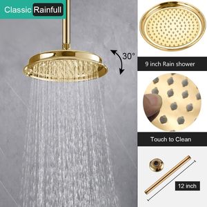 Système de douche antique de luxe <span class=keywords><strong>SPA</strong></span> jets de massage à jet arrière plafond pluie montage mural Vintage pluie salle de bain robinet ensemble de douche - Product Image 2