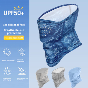 Masque facial et cache-cou rafraîchissant UPF50+ respirant à séchage rapide, extensible dans 4 directions, protection UV, cagoule pour activités de plein air (vente en gros) - Product Image 1