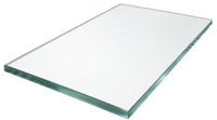 Verre trempé transparent ultra-blanc 6 mm rectangulaire, résistant aux hautes températures, excellente conductivité thermique