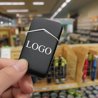 Briquet coupe-vent DEBANG pour fumeurs, fin, personnalisable avec logo, gadget cool, torche à flamme pour cigarettes