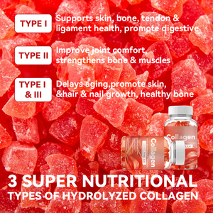 3 tipi di Gummies di collagene di origine alimentare con biotina e Multi vitamine-integratore alimentare personalizzato - Product Image 3