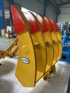 Râteau de déblaiement certifié CE européen pour pelle DX200, râteau à racines avec longueur et style personnalisés - Product Image 6