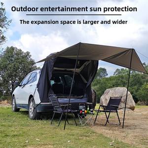 Abri <span class=keywords><strong>de</strong></span> <span class=keywords><strong>voiture</strong></span> portable semi-automatique, résistant au vent et au soleil, auvent extérieur en <span class=keywords><strong>toile</strong></span>, protection solaire <span class=keywords><strong>pour</strong></span> <span class=keywords><strong>voiture</strong></span>, utilisation en garage - Product Image 3