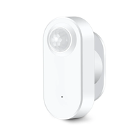 Détecteur de présence humaine et de mouvement PIR avec mesure de luminosité Haozee, compatible Zigbee2mqtt et Home Assistant, alimenté par batterie, pour hôtels