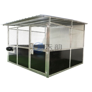 Écuries modulaires pour chevaux, panneaux en acier galvanisé robustes, abri extérieur portable pour chevaux, portes battantes/coulissantes, kits durables - Product Image 6