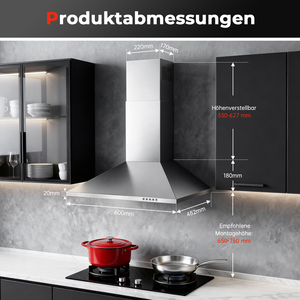 <span class=keywords><strong>Campana</strong></span> <span class=keywords><strong>extractora</strong></span> <span class=keywords><strong>de</strong></span> <span class=keywords><strong>60</strong></span> <span class=keywords><strong>cm</strong></span> con filtro <span class=keywords><strong>de</strong></span> carbón activado y flujo <span class=keywords><strong>de</strong></span> aire <span class=keywords><strong>de</strong></span> 400 m³/h - Product Image 6