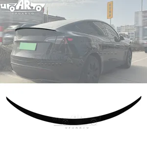 Haosheng Exterior Accessories Factory Wholesale ABS Plastic Carbon Fiber Performance Rear Trunk Wing Spoiler For Tesla Model Y