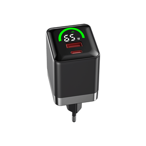 Chargeur mural USB-C GaN compact 45W à double port, charge ultra-rapide, affichage intelligent, multi-tension - Product Image 4