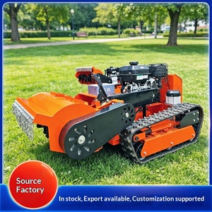 Cortacésped inteligente a control remoto tipo oruga, máquina multifuncional para cortar y desbrozar césped, especial para gasolina - Product Image 1