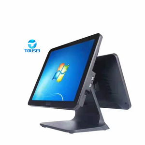 windows 10 dual screen Different or same display all in one touch screen pos system cash register terminal