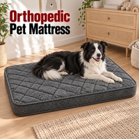 Matelas orthopédique pour chien avec noyau à ressorts ensachés miniatures et housse extérieure imperméable amovible pour la vente en gros de literie pour animaux de compagnie