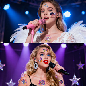 Popular 50 Pcs Per Bag Cartoon Witch Hunter Tattoo <strong>Stickers</strong> Advanced Cartoon Anime Graffiti Creative Tattoo <strong>Stickers</strong> - Product Image 4