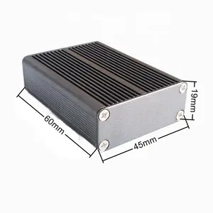 45x19x60mm Extruded aluminum housing case desktop type enclosure for electronic products