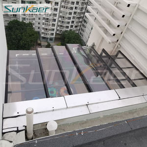 Charge de neige élevée la mieux notée Housses de patio lowes personnalisées Toit de véranda rétractable Enceinte de toit en polycarbonate - Product Image 5