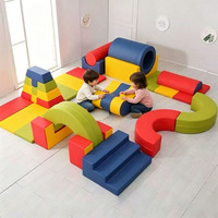 Ensemble d'entraînement sensoriel professionnel 17 pièces pour enfants, parcours d'obstacles intérieur en mousse, blocs de construction en éponge pour la maternelle