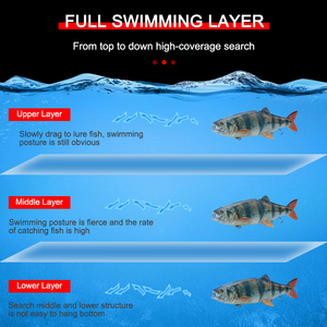 Stock de haute qualité AT01 Glidebaits multi-sections articulées grand Swimbait <span class=keywords><strong>Action</strong></span> réaliste mer Long Casting leurres de pêche - Product Image 5