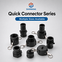 Adaptateur Camlock femelle à connexion rapide en laiton de type F avec surface lisse pour raccords de réservoir IBC