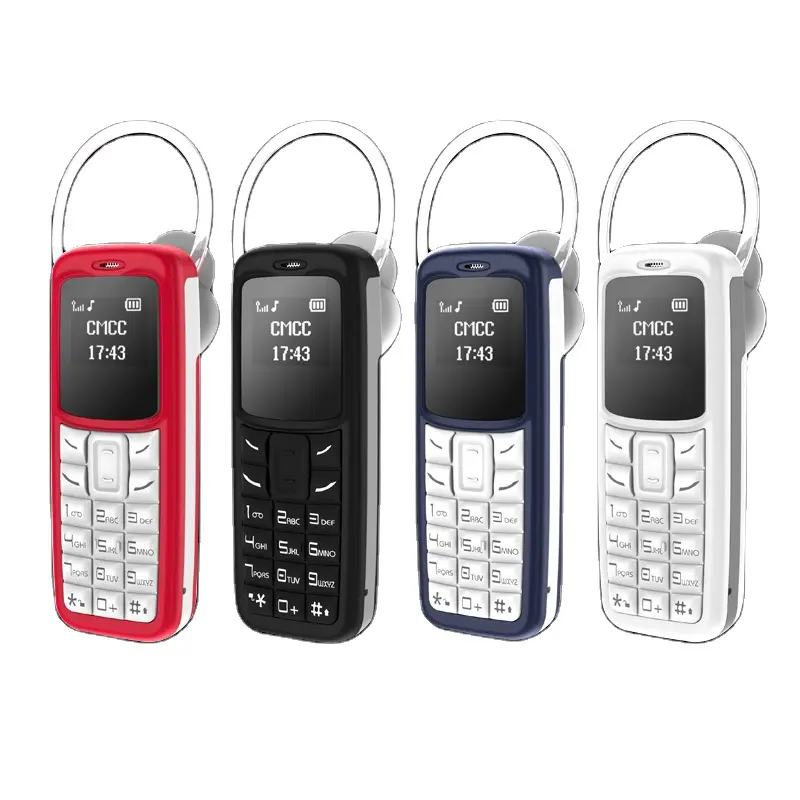 Headset ponsel Mini fitur BM30, ponsel saku kartu sim Nano tombol panggilan