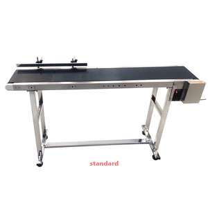 Good Quality Industrial Stainless Steel Pvc Belt Conveyor Suppliers Small Bottle Conveyor Belt for Inkjet <b>Printer</b> Steel Pvc Belt - Product Image 1