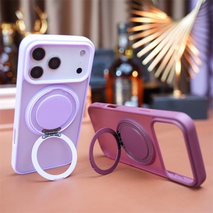 Nuevo Soporte Magnético Esmerilado con Anillo para Carga Inalámbrica y Función de Soporte para iPhone 17 Air Pro Max 16 15 14 13 Plus - Product Image 6