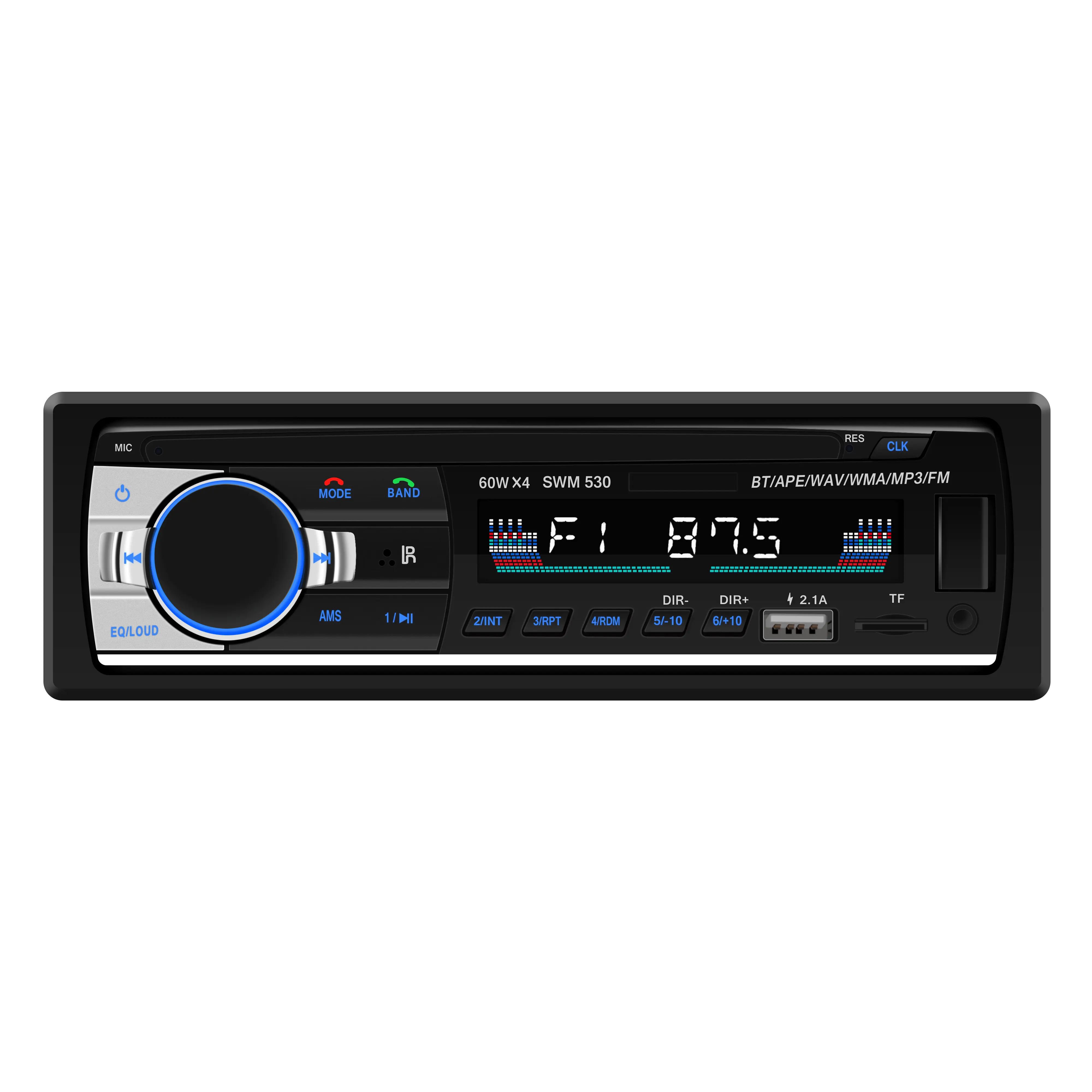 Lettore mp3 per auto con collegamento a specchio USB FM radio stereo jsd 520 din 1 din