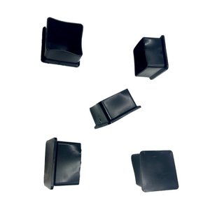Fundas Protectoras Cuadradas de Goma Negras para Patas de Muebles Xin Accessories, para Protección de Muebles - Product Image 4