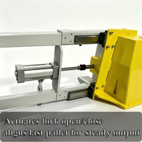 Machine de distribution de palettes pour ligne d'emballage alimentaire et de boissons, alimentation automatique des palettes, moteur PLC, emballage plastique, haute capacité