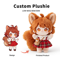 Fabricant Professionnel – Poupée en Peluche Coton Personnalisée 20cm, Modélisation 3D, Fidélité 98%, Certifiée CE EN71 ASTM CPC, Cadeau Doux pour Fans d'Anime