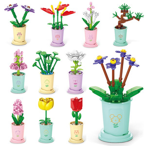 Vendita calda di fiori di plastica Set di blocchi di costruzione nuovi giocattoli educativi per la scienza del DIY per 6-8 anni - Product Image 4