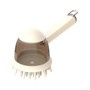 Cepillo de Masaje Suave de Silicona para Mascotas, con Dispensador de Champú, para Perros y Gatos, para Uso en el Baño - Product Image 4