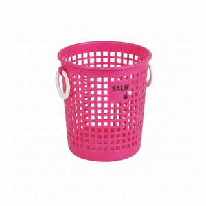 Cesto anello rotondo Inomata in rosso sacchetti per biancheria e cesti prodotto - Product Image 1